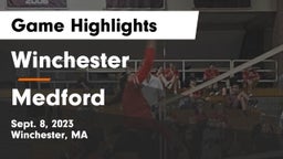 Winchester  vs Medford Game Highlights - Sept. 8, 2023