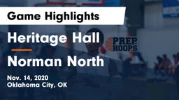 Heritage Hall  vs Norman North  Game Highlights - Nov. 14, 2020