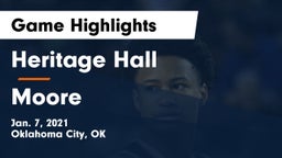 Heritage Hall  vs Moore  Game Highlights - Jan. 7, 2021