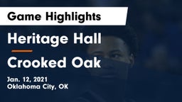 Heritage Hall  vs Crooked Oak  Game Highlights - Jan. 12, 2021