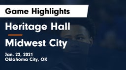 Heritage Hall  vs Midwest City  Game Highlights - Jan. 22, 2021