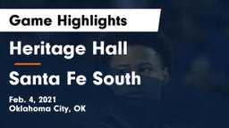 Heritage Hall  vs Santa Fe South  Game Highlights - Feb. 4, 2021