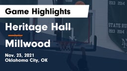 Heritage Hall  vs Millwood  Game Highlights - Nov. 23, 2021