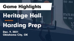 Heritage Hall  vs Harding Prep  Game Highlights - Dec. 9, 2021