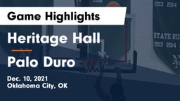 Heritage Hall  vs Palo Duro  Game Highlights - Dec. 10, 2021