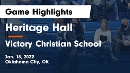 Heritage Hall  vs Victory Christian School Game Highlights - Jan. 18, 2022