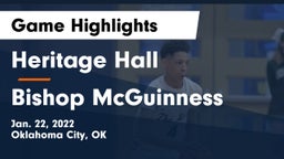 Heritage Hall  vs Bishop McGuinness  Game Highlights - Jan. 22, 2022
