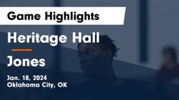 Heritage Hall  vs Jones  Game Highlights - Jan. 18, 2024