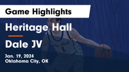 Heritage Hall  vs Dale JV Game Highlights - Jan. 19, 2024