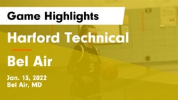 Harford Technical  vs Bel Air  Game Highlights - Jan. 13, 2022
