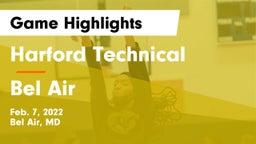 Harford Technical  vs Bel Air  Game Highlights - Feb. 7, 2022