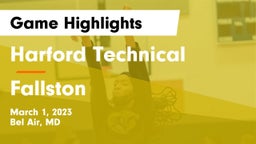 Harford Technical  vs Fallston  Game Highlights - March 1, 2023