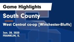 South County  vs West Central co-op [Winchester-Bluffs]  Game Highlights - Jan. 28, 2020
