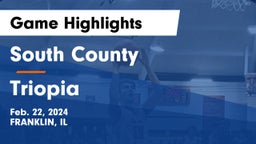 South County  vs Triopia  Game Highlights - Feb. 22, 2024