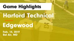Harford Technical  vs Edgewood  Game Highlights - Feb. 14, 2019