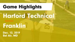 Harford Technical  vs Franklin  Game Highlights - Dec. 12, 2019