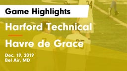 Harford Technical  vs Havre de Grace  Game Highlights - Dec. 19, 2019