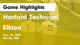Harford Technical  vs Elkton  Game Highlights - Jan. 10, 2020