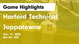 Harford Technical  vs Joppatowne  Game Highlights - Jan. 17, 2020