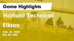 Harford Technical  vs Elkton  Game Highlights - Feb. 24, 2020