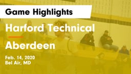 Harford Technical  vs Aberdeen  Game Highlights - Feb. 14, 2020