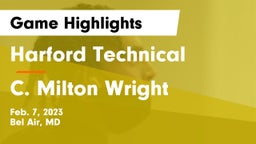 Harford Technical  vs C. Milton Wright  Game Highlights - Feb. 7, 2023