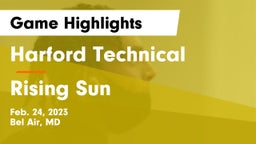 Harford Technical  vs Rising Sun  Game Highlights - Feb. 24, 2023