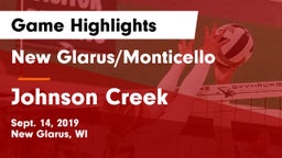 New Glarus/Monticello  vs Johnson Creek  Game Highlights - Sept. 14, 2019