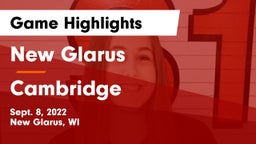 New Glarus  vs Cambridge  Game Highlights - Sept. 8, 2022