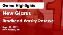 New Glarus  vs Brodhead Varsity Reserve Game Highlights - Sept. 10, 2022