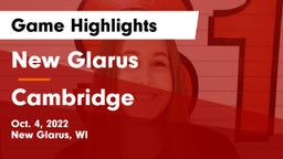 New Glarus  vs Cambridge  Game Highlights - Oct. 4, 2022