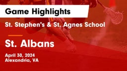 St. Stephen's & St. Agnes School vs St. Albans  Game Highlights - April 30, 2024