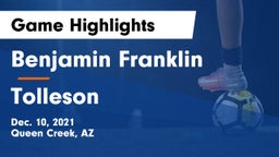 Benjamin Franklin  vs Tolleson  Game Highlights - Dec. 10, 2021