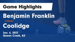 Benjamin Franklin  vs Coolidge  Game Highlights - Jan. 6, 2022