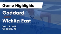 Goddard  vs Wichita East  Game Highlights - Jan. 13, 2018