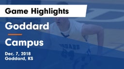 Goddard  vs Campus  Game Highlights - Dec. 7, 2018