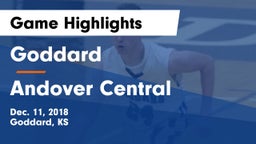 Goddard  vs Andover Central  Game Highlights - Dec. 11, 2018