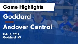 Goddard  vs Andover Central  Game Highlights - Feb. 8, 2019