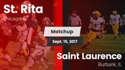 Matchup: St. Rita  vs. Saint Laurence  2017