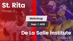 Matchup: St. Rita  vs. De La Salle Institute 2018