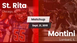 Matchup: St. Rita  vs. Montini  2018