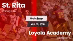 Matchup: St. Rita  vs. Loyola Academy  2018