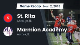 Recap: St. Rita  vs. Marmion Academy  2018