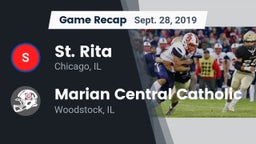 Recap: St. Rita  vs. Marian Central Catholic  2019