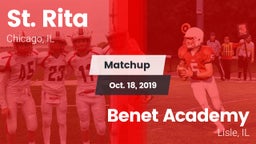 Matchup: St. Rita  vs. Benet Academy  2019