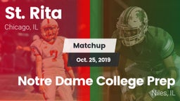 Matchup: St. Rita  vs. Notre Dame College Prep 2019