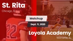 Matchup: St. Rita  vs. Loyola Academy  2020