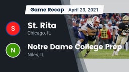 Recap: St. Rita  vs. Notre Dame College Prep 2021