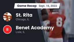 Recap: St. Rita  vs. Benet Academy  2022