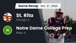 Recap: St. Rita  vs. Notre Dame College Prep 2022